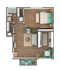 Azure 1x1 Floorplan