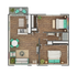 Azure 2x1 Floorplan