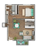 Alpha 1x1 Floorplan