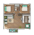 Beta 2x1 Floorplan