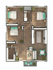 Alpha 3x1 Floorplan