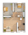 Park | 2-Bedroom Floorplan