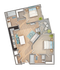 B1 | 2-Bedroom Floorplan