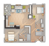 B4 | 2-Bedroom Floorplan