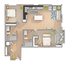 B5 | 2-Bedroom Floorplan