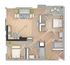 B9 | 2-Bedroom Floorplan