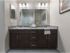 Dwell Maitland, interior, double sink vanity, magnesium master bath