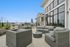 Outdoor lounge area at Seasons at Mount Pleasant Apartments in Mount Pleasant, Wisconsin designed for seating and gathering.