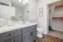 Bathroom at Seasons at River View Apartments in Pleasant Prairie, Wisconsin.