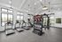 Fitness center at Echelon at Cary apartments