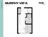 Contemporary studio apartment floor plan, 332 sq ft, featuring an efficient kitchen, cozy living area, and modern bathroom in Hub Lexington.