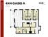 Modern 4-bedroom floor plan at Hub Tuscaloosa, featuring spacious living and dining area, 1309 sq ft.