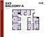 Spacious 5-bedroom floor plan with balcony, featuring modern kitchen, open-concept living area, and multiple walk-in closets, 1289 sq ft at Hub Tuscaloosa.