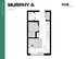 Sleek and efficient Murphy A floor plan with modern amenities, ideal for compact living in East Lansing, 320 sq ft.