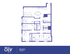 Modern 5-bedroom apartment floor plan with open-concept living area, spacious kitchen, and dual bathrooms, totaling 1452 sq ft.