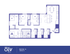 Modern 5x3 Lite + A floor plan featuring five bedrooms, spacious kitchen, and inviting living area, 1305 sq. ft.