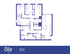 Expansive 5-bedroom VIP apartment floor plan with open-concept kitchen and living area, 1465 sq ft, ideal for modern living.