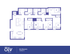 Modern 5x4 shared floor plan featuring 5 bedrooms, spacious living area, and well-equipped kitchen. Total area of 1472 sq. ft.