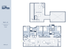 Clemson Lofts floor plan showcasing a spacious 4 bedroom, 4 bath design with attic loft area, open kitchen, dining/living room, and patio, totaling 2095 sq. ft.