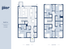 The Pier luxurious 5-bedroom, 5.5-bath floor plan featuring spacious living and dining areas with modern kitchen on the first floor, and well-appointed bedrooms with ensuite baths on the second floor.