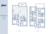 The Pier's 6x6.5 Legacy A floor plan highlights a spacious layout with 6 bedrooms and 6.5 baths across two floors, featuring an open dining and living area, modern kitchen, laundry room, and a covered porch for added luxury.