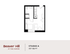 Chic Studio A floor plan at Beaver Hill featuring an open layout with a combined living and sleeping area, kitchen, and bathroom, spanning 327 sq ft.