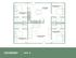 Charming Newberry 4x4 A floor plan showcasing four spacious bedrooms, open-concept living room, and modern kitchen, ideal for family living.