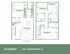 Newberry 4x4 Townhome A floor plan with 4 spacious bedrooms, an expansive living room, modern kitchen, and multiple closets, perfect for comfortable living.