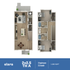 Modern townhouse floor plan showcasing 2 bedrooms, 2.5 baths, with an elegant open-concept kitchen and living area, spread across 1,289 sq ft.