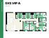 Hub Tucson Park Ave floor plan '5X5 VIP A' offering five spacious bedrooms, modern kitchen with island, and a comfortable living area, spanning 1939 sq ft.