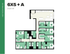 Modern floor plan for a 6X5 + A unit at HUB Tucson Park Ave, featuring 6 bedrooms with en-suite bathrooms, a spacious open-concept kitchen, and a comfortable living area, covering 2145 square feet.