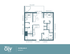 Modern floor plan for 3x3 Mansion A featuring 3 bedrooms, 3 bathrooms, a spacious living room, kitchen, and laundry, complete with balcony access, 1134 sq ft.