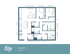 Elegant 4-bedroom floor plan featuring a spacious living area, modern kitchen, and multiple bathrooms, spanning 1510 sq ft.