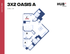 Spacious 3X2 Oasis A floor plan featuring three bedrooms, modern kitchen, and open living area, 1061 sq ft at Hub Columbia.