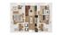 Modern 3-bedroom apartment floor plan featuring a cozy living room, efficient kitchen, and two well-appointed bathrooms.