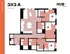 Efficient floor plan of Hub Knoxville featuring 3 bedrooms and 3 bathrooms with spacious layout in 1139 sq ft.