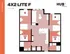 Modern 4X2 Lite F floor plan from HUB Knoxville featuring 4 spacious bedrooms, 2 stylish bathrooms, a sleek kitchen with island, and an inviting living area, totaling 1117 sq ft.