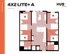 Spacious floor plan of Hub Knoxville 4X2 Lite+ A layout featuring four bedrooms, a modern kitchen, and comfortable living space, 1205 sq ft.