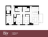 Modern 3x3 Oasis A floor plan with 3 bedrooms, open kitchen, and spacious living area, 1046 sq ft.