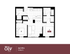 Modern 2x2 VIP A floor plan with 776 sq. ft., featuring two spacious bedrooms, open kitchen design, inviting living area, and two stylish bathrooms at Oliv Tempe.