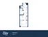 Modern studio apartment floor plan featuring an efficient layout with integrated kitchen, comfortable living area, and cozy sleeping space, spanning 458 sq. ft.