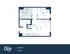 Modern 2-bedroom apartment floor plan showcasing an open-concept living and dining area, compact kitchen, and smart utility space in 684 sq ft.
