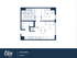 Modern 2-bedroom floor plan featuring a spacious living area, open kitchen, and in-unit washer/dryer, offering 684 sq. ft. of stylish living space.