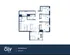Modern 3x2 Mansion A floor plan showcasing 3 bedrooms, spacious living and dining area, and a well-equipped kitchen in 1129 sq. ft.
