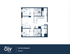 Modern 4x2 Lite Afforable A floor plan with 4 bedrooms, a spacious living area, open kitchen, and in-unit laundry. Perfect for stylish living in 1020 sq. ft.