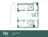 Modern 4x2 Lite Mansion A floor plan layout with 4 bedrooms, a stylish kitchen, spacious living area, and two bathrooms, totaling 912 sq. ft.