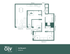Modern 3x2 shared floor plan featuring a spacious living room, functional kitchen, and three comfortable bedrooms in 1401 sq. ft.