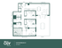 Modern 4x3 Lite Mansion A floor plan with 3 bedrooms, a spacious living area, elegant kitchen, and a terrace, spanning 1177 sq ft.
