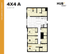 Inviting 4x4 floor plan at HUB Gainesville University showcasing 1,215 square feet with four bedrooms, modern kitchen, and spacious common areas.