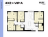 Spacious 4-bedroom VIP floor plan at HUB Limestone, featuring modern living area and kitchen, 1142 sq ft.